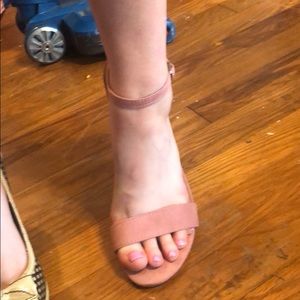 Pink Thick heeled heels